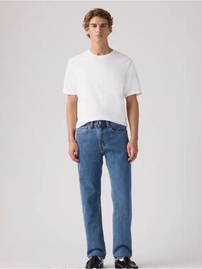 Levi's 505 Regular Straight Leg Jeans in Medium Stonewash